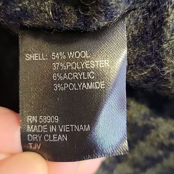 Preston & York. Wool Blend Poncho. OSFA. NWT - Picture 8 of 9